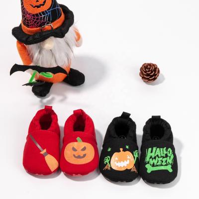 China New Breathable Halloween Baby Shoes Anti-Drop Baby Shoes Glow-In-The-Dark Cotton For Boys And Girls for sale