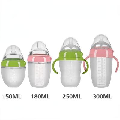 China Comotomo Babies Silicone Wide Neck Anti Colic Baby Wide BPA Factory Feeding Bottle for sale