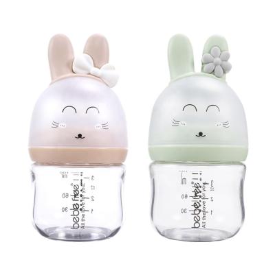 China New Baby Bottle Feeding Bottle BPA Free Anti-Colic High Drop Anti-Borosilicate Newborn Baby for sale