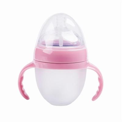 China BPA Free Custom Design New Professional Silicone Baby BPA Free Baby Bottle for sale