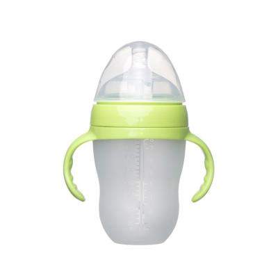 China OEM BPA Free High Quality Custom Wide Neck Brown Silicone Standard Baby Bottle for sale