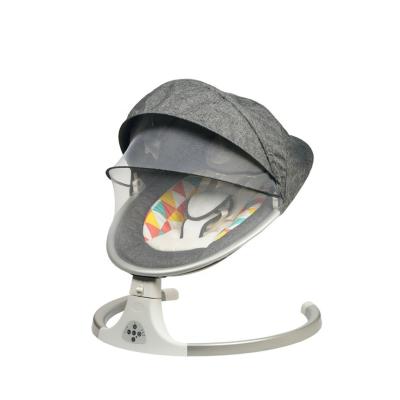 China Modern Multifunctional Infrared Intelligent Music Remote Control Electric Swing Bluetooths Aluminum Alloy Comfortable Baby Rocker for sale