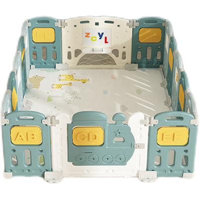 China Eco-friendly.anti-slip.water-proof New With English Letters And Numbers Foldable HDPE Material Baby Early Education Playpens for sale