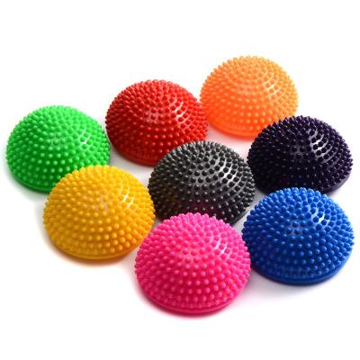 China Half Durian Soft Balance Pod Balance PVC Exercise Acupuncture Plant Massage Ball For Fitness Gym for sale