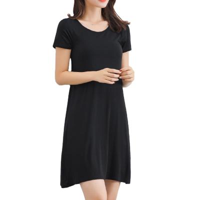 China China Factory Custom Women Casual Basic Modal Dress for sale