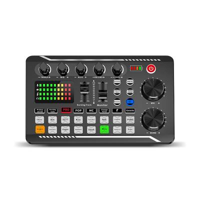 China Livestream Live Streaming Equipment F998 Studio Sound Card Recording Audio Interface for sale