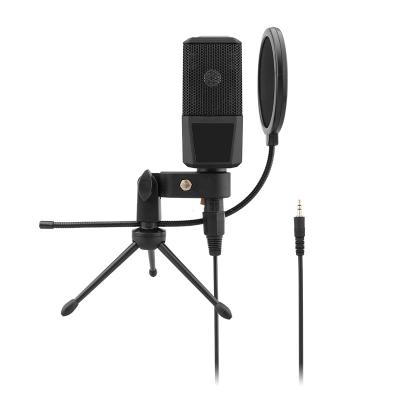 China Black type USB microphone inalambrico de microfono original color performance karaoke desktop microphone wireless type for sale