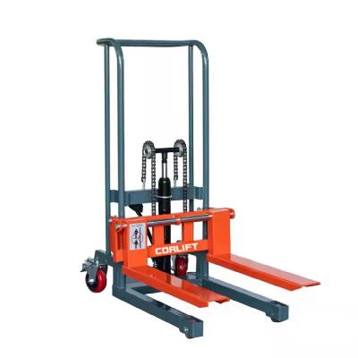 China Hotels Manual Pallet Stacker 1200Kg / 1500Kg Manual Pallet Stacker for sale