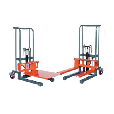 China Hotels Low Price Pallet Stacker Manual Full Manual Stacker 1000Kg for sale