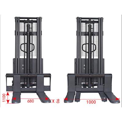 China Hotels Semi Electric Stacker 1000Kg Semi Electric Stacker Price Self Lift Stacker for sale