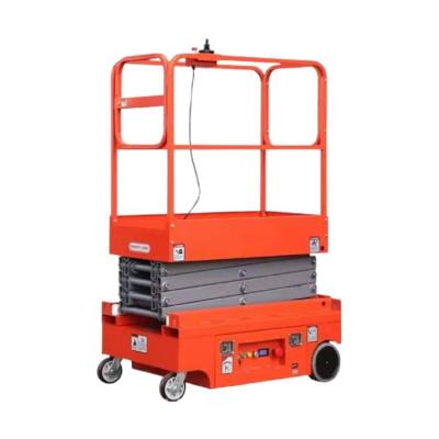 China Hot Sale Hotels Scissor Lift Platform Price DC / Battery Powered Scissor Lift Aerial Working Platform for sale