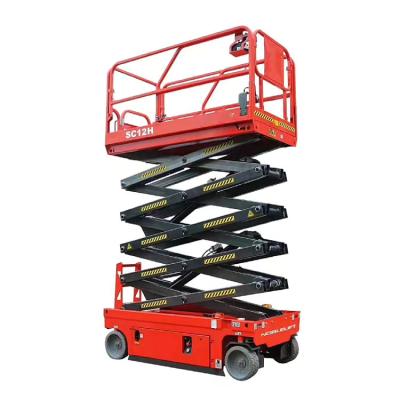 China Hotels Greenhouse Picking Scissor Lift Platform Movable Scissor Lift Platform for sale