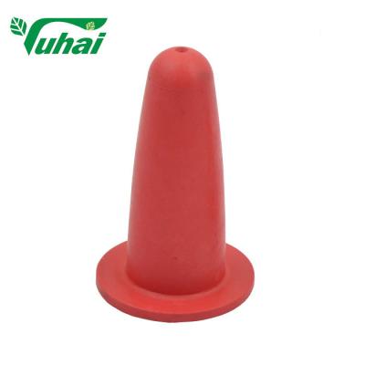 China Flexible Lamb Teats 32.8g Weight Round Shape 3mm Hole Dimension Red Color for sale