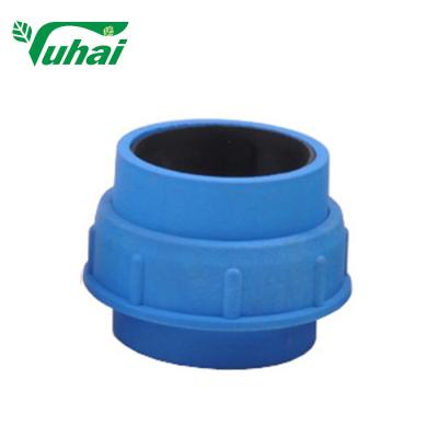 China PA Material Plastic Pipe Unions 11.4 × 11.4 × 8.2cm Dimension 75mm Caliber for sale