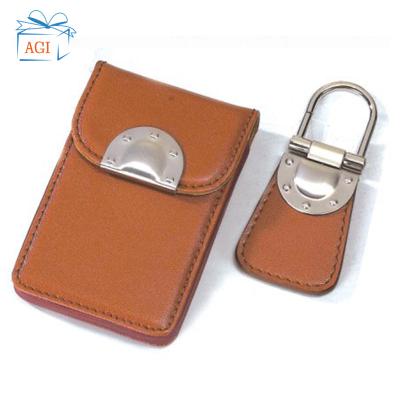 China Business Gift and Business Card Key Chain Holder Gift Set for sale