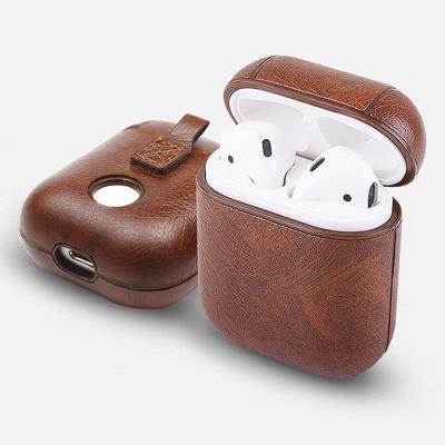 China Custom High Quality Leather Case OEM Logo Anti Lost Earphone Charging Cover Device Case For Apple Airpods pro for sale