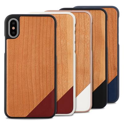 China Wood Case For iPhone X 8 7 6 Plus Custom Blank Wooden Phone Cover Wood Case Phone Case for sale