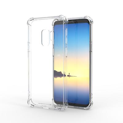 China Pc+Tpu Co-molded Back Wholesale Transparent Clear Soft Case TPU+PC Phone Case For Samsung S9 Plus Cover for sale