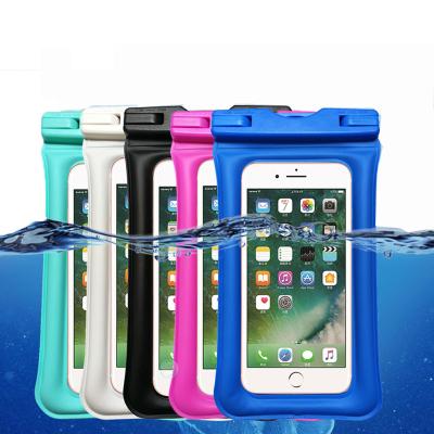 China PVC Hot Selling Swimming Beach Sealed Phone Case Waterproof Inflatable Floating Bag for sale