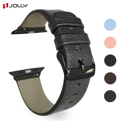 China Water Resistant For Apple iPhone Smart Watch Quick Release Watch Strap, For Apple Iwatch Leather Watch Band 44mm 38mm 40mm 42mm for sale