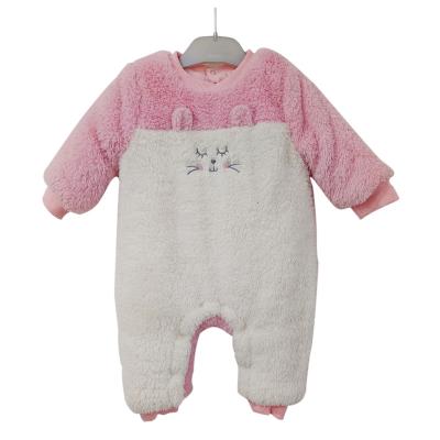 China Cotton+polyester Baby Kids Girl Clothing Rompers 0-24m Snap Button Fleece for sale