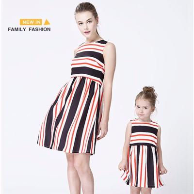 China China Factory Custom Made Women Kid Girls Summer Casual Girl Mother Matching Dress for sale