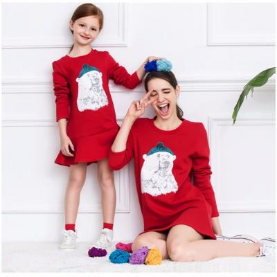 China Customize Favorable Price Matching Mother Daughter Dress for sale