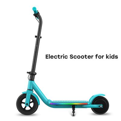 China Rechargeable KIDS ALLOY Electric Scooter 6inch 150W Aluminum Alloy Height Adjustable With Colorful LED Lights for sale