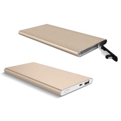 China Portable Power Bank 10000mAh 6000 mAh Slim Power Bank Mobile Phone Charger Power Bank for sale