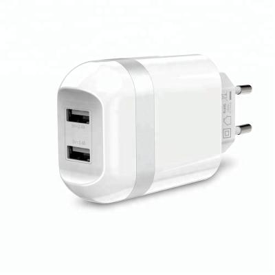 China Mobile Phone DUA USB Wall Charger Eu Plug Travel Charger Adapter for sale