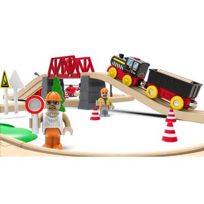 China Eco-friengly Easy Operate ABS+ Beech Kids Train Forest Scene Track Play Set for sale