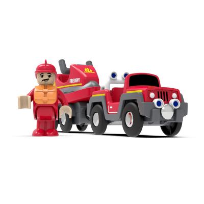 China Durable China OEM ODM Price ABS 90054 Cheap Fire Boat Kids Fire Truck Toy Set for sale