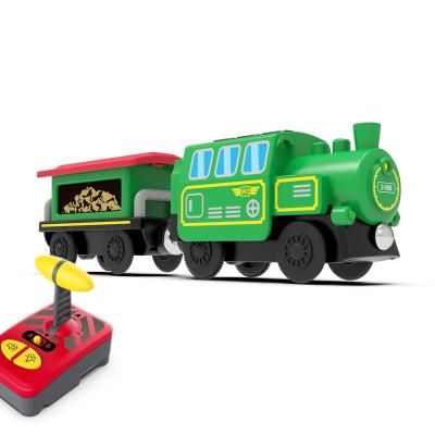 China Durable electric train children's toy multifunctional remote control electric locomotive suitable for toy track for sale