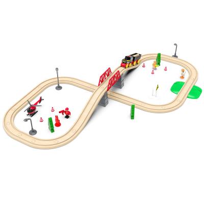 China Durable Easy Operate ABS+Beech 90932 Children's Train Railway Round Tracks Toy Play Set for sale