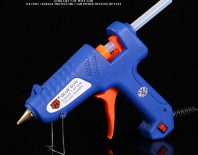 China 100-220V Heater Hot Melt Glue Gun US/EU Mini Gun Blue for sale