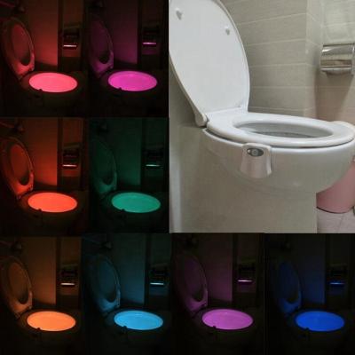 China 2017 New Arrival Motion-activated Sensor 16-Color Motion Activated LED Toilet Night Light, Toilet Bowl Light for sale