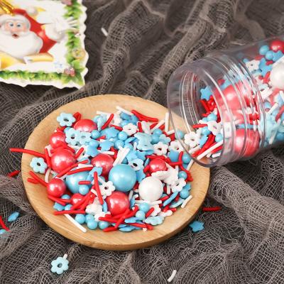 China Factory direct mix edible confetti candy polished multicolor nonpareils in 100g pepper bottle for Christmas 2mm for sale