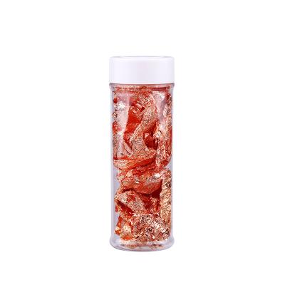 China Festive & Party Rose Gold Foil 2g Per Bottle Gold Foil Gold Foil Per Bottle Alone Silver Foil Decoration Sprinkles For Cake Decoration for sale