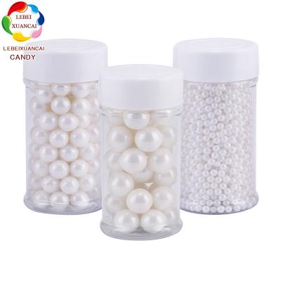 China Festive & Party All Size Sprinkles Candy For Chocolates Decorating Bakery Ingredients Factory Edible Ice Cream And White Sugar Pearls for sale