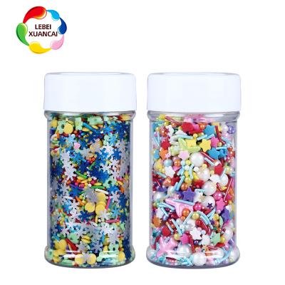 China Festive & Modern Bakery Party 2020 Latest Style Ingredients Factory Cheapest Price Edible Glitter Star Mix Sprinkles Candy For Cake Decoration for sale