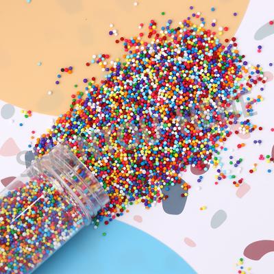 China wholesale price of 2mm sugar beads nonpareils sprinkles manufacturer edible colorful rainbow sugar ball for cake decorations 2mm for sale