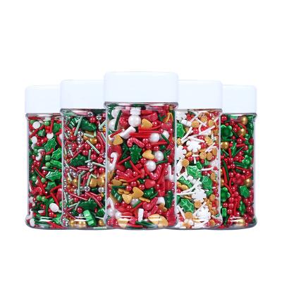 China Festive & Party sprinkles candy chrismates day confetti candy rainbow colored pressed candy can be eat bakery ingredients for cake decoration for sale