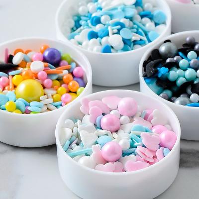 China Festive & Party sprinkles candy chrismates day confetti candy rainbow colored pressed candy can be eat bakery ingredients for cake decoration for sale