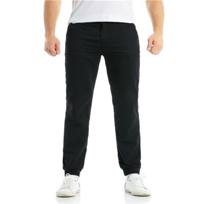 China Anti-wrinkle Mens Pants Slim Fit Mens Pants Solid Color Casual Men Running Trousers for sale