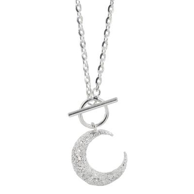 China CLASSIC Jewelry Fashionable Custom Made 925 Sterling Silver Necklace Moon Necklace from Y2k for sale