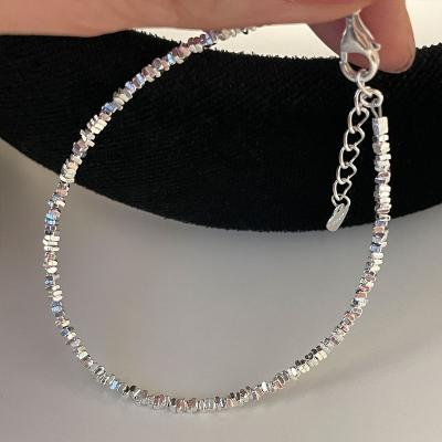 China Real Chain Link S925 Women's Daily Life 100% Love CLASSIC Hypoallergenic Sensitive Beads Heart Sterling Silver Bracelet for sale