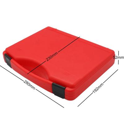 China China Free Sample Good Quality Portable Red Injection Mold Hard Plastic Case Instrument Hard Disk Drive Storage Box With Foam for sale