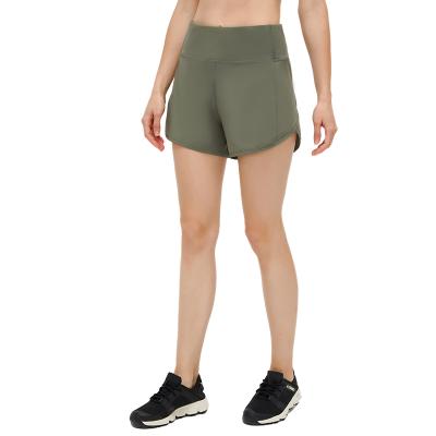 China Breathable Multiple Colors OEM Comfortable Nylon Womens Nylon Trainer Spandex Yoga Shorts With Pockets for sale