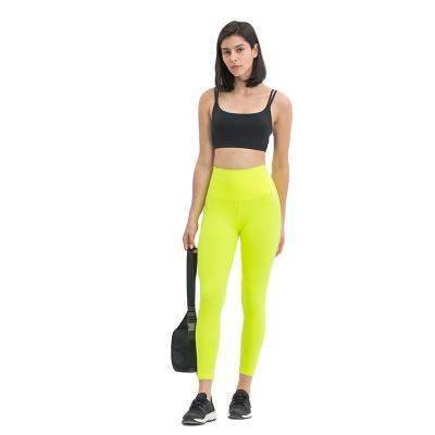 China High Quality Breathable Breathable Yoga Fitness Multiple Fluorescent Color Gym Legging For Women for sale