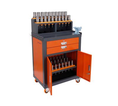 China Rugged Equipment Industrial CNC Storage Trolley Tool Rack Management Trolley With Drawers B8001 for sale